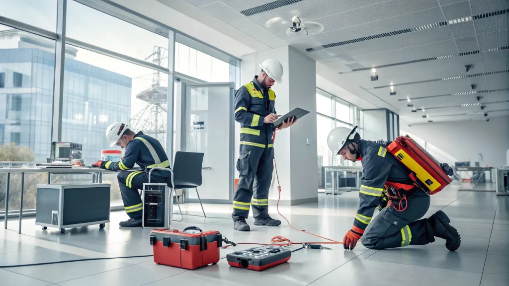 Our fully qualified and highly trained professionals carry out thorough visual inspections of your electrical appliances to identify any signs of damage. Test Tag Fire Safety services