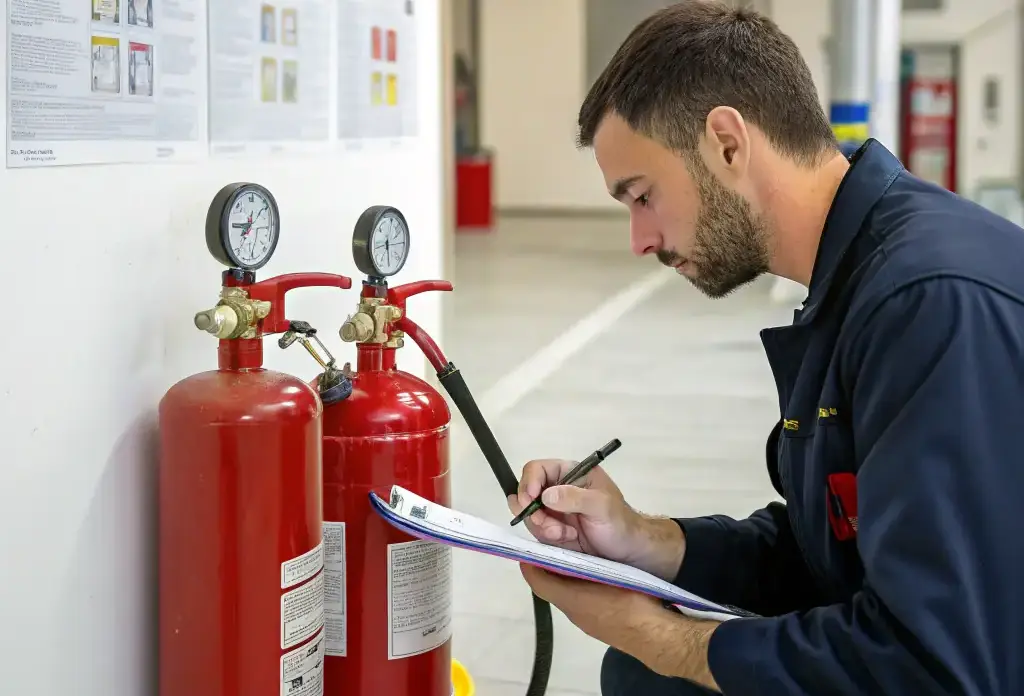 Fire extinguisher testing in workplace melbourne