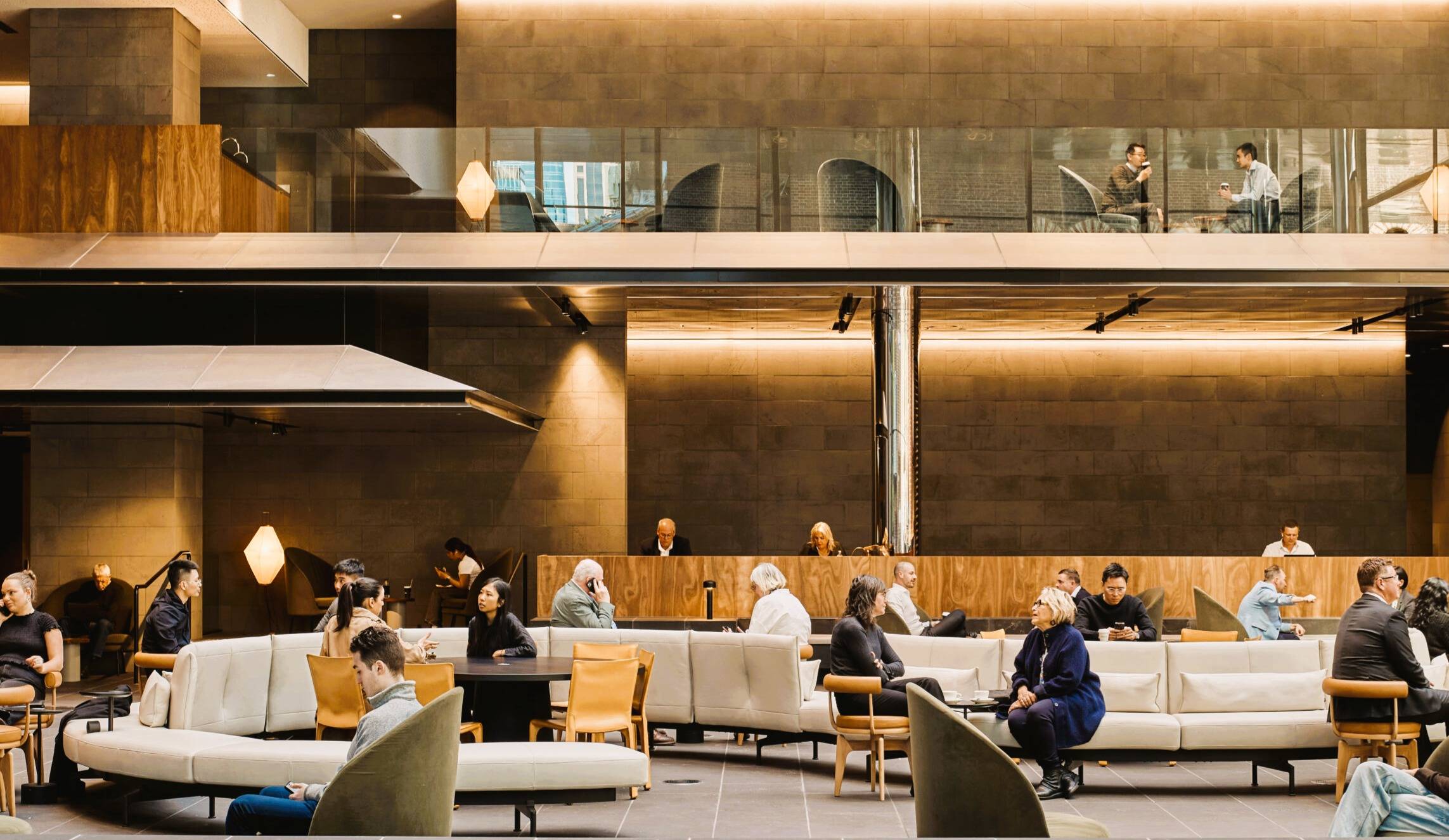 "Technician testing computer monitors in a Melbourne CBD corporate office."